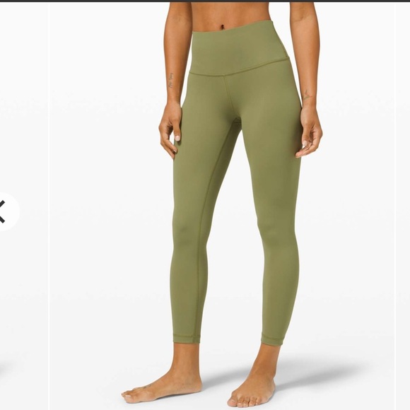 Lululemon Wunder Under High-Rise 28” Full-On Luxtreme Bronze Green Size 6 80 - Picture 3 of 7